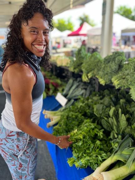 Kati with herbs