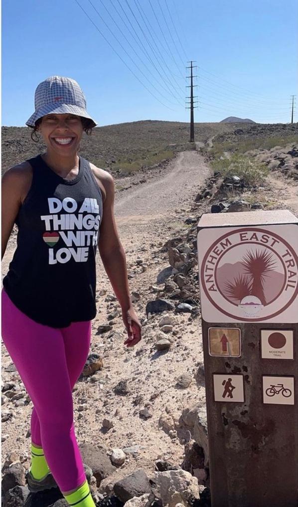 Kati at Bursage Loop Trail near Henderson Nevada